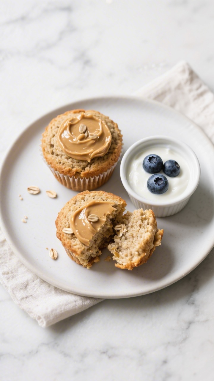 Final dish presentation: Beautifully plated toddler-friendly snack plate featuring two mini banana o