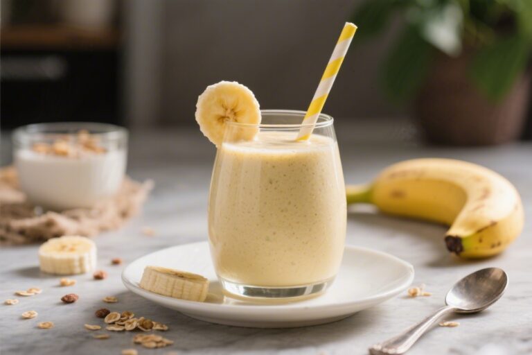 Banana Breakfast Smoothie for Kids (Quick Morning Recipe) – Simple, Creamy, and Ready in Minutes