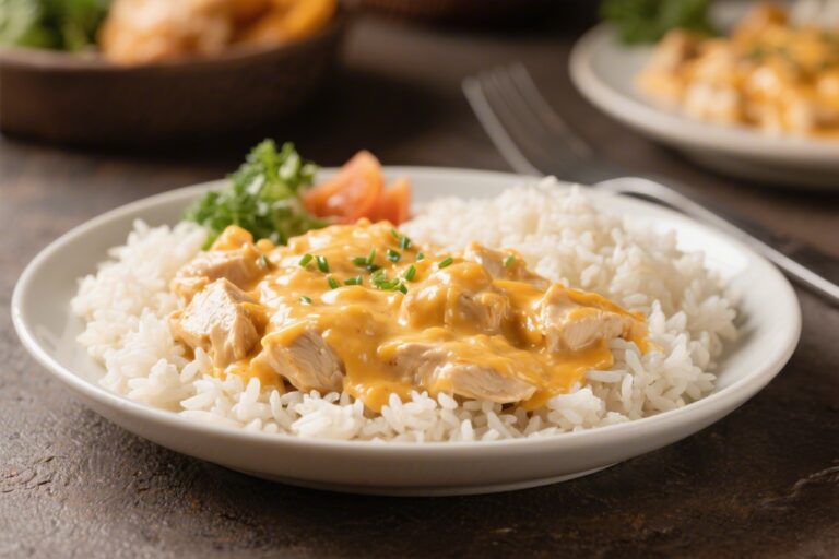 Dinner for Picky Kids: Creamy Cheesy Chicken & Rice – A Cozy, Kid-Friendly Favorite