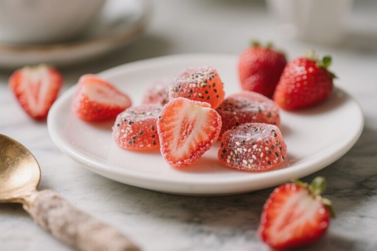 Toddler Fruit Snacks – Homemade Strawberry Chia Gummies – Soft, Simple, and Naturally Sweet