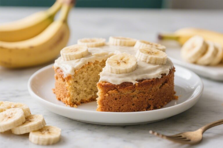 Healthy Banana Cake for Toddlers (Easy Snack Cake Recipe) – Soft, Simple, and Naturally Sweet