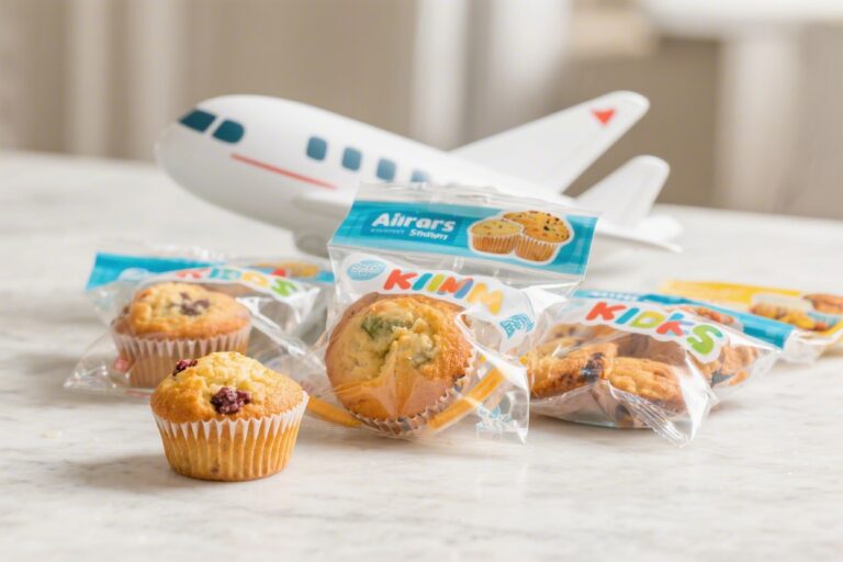 Airplane Snacks for Kids – Mini Muffin Snack Packs – Easy, Kid-Friendly Travel Bites
