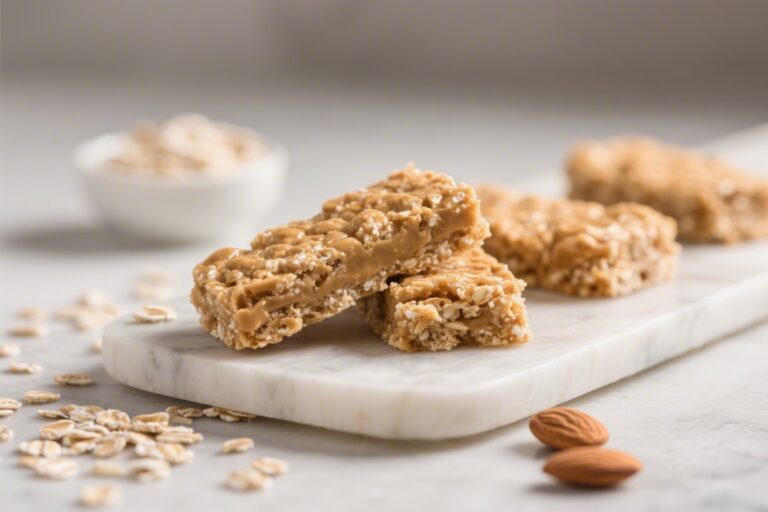 Gluten Free Snacks for Kids – 3-Ingredient Almond Butter Oat Bars – Easy, Wholesome, and Fast