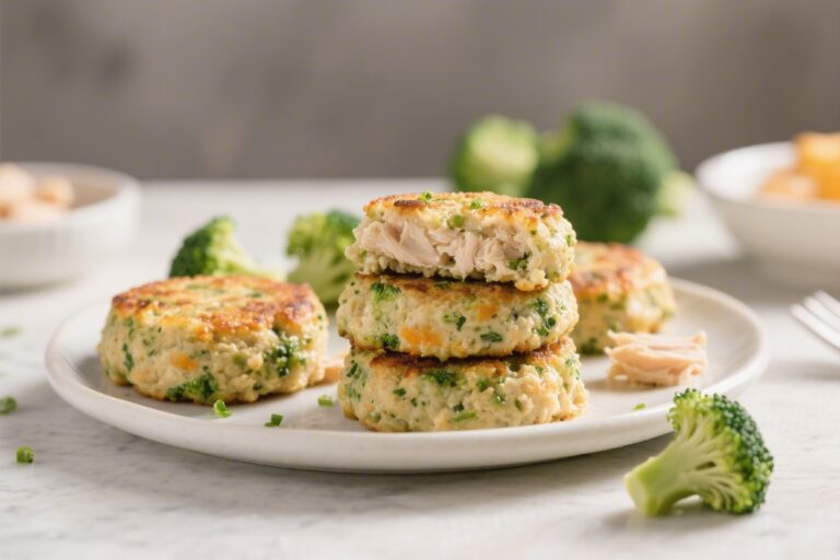 Chicken Broccoli Cakes for Toddlers (Soft & Protein-Packed) – Easy, Freezer-Friendly Bites