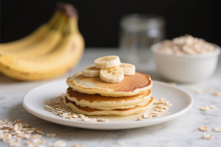 Soft Banana Oat Pancakes for Toddlers (3 Simple Ingredients) – Fluffy, Easy, and Naturally Sweet