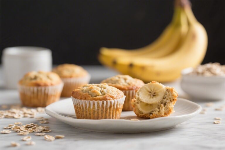 Healthy Banana Oatmeal Muffins for Toddlers – Soft, Wholesome, and Easy