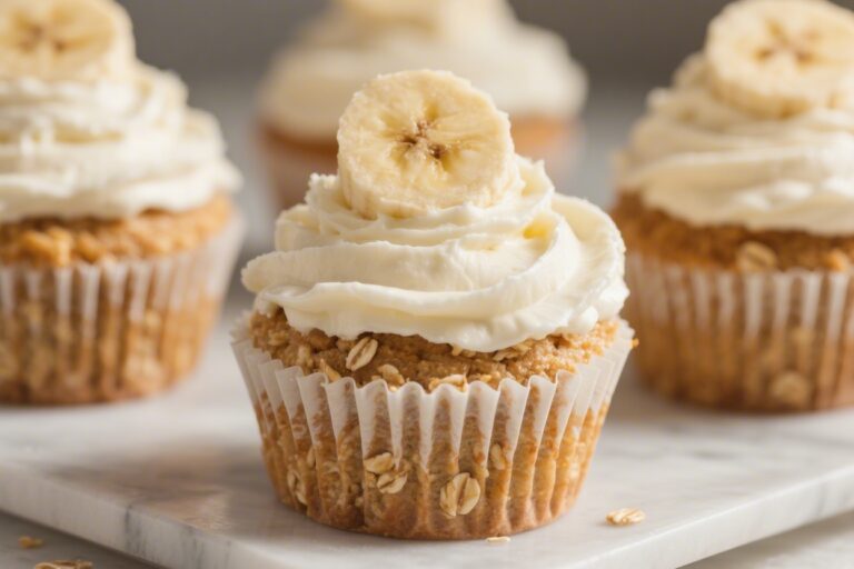 Healthy Cupcakes for Kids: Banana Oat Cupcakes With Yogurt Frosting – A Simple, Kid-Friendly Treat