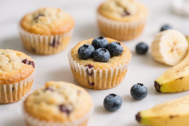 Healthy Mini Muffins for Kids: Banana Blueberry Mini Muffins – Soft, Sweet, and Easy