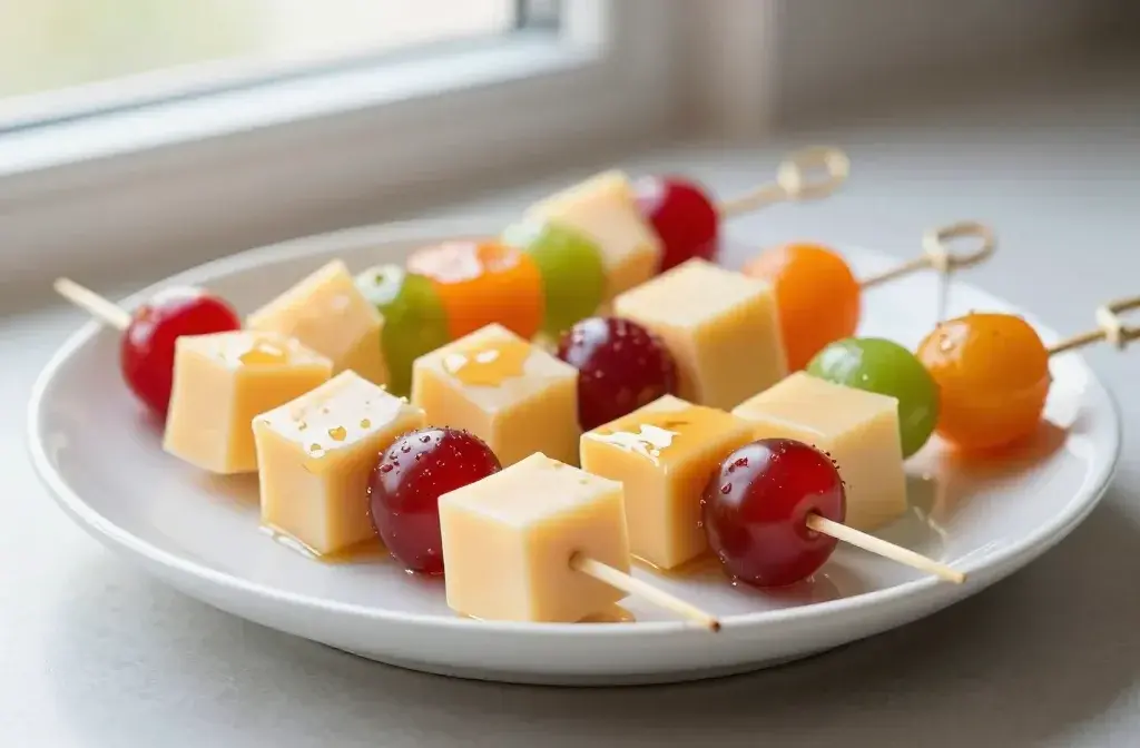 Cheese and Fruit Skewers for Kids: Fun Picnic Snack Idea | Easy Party Pickings