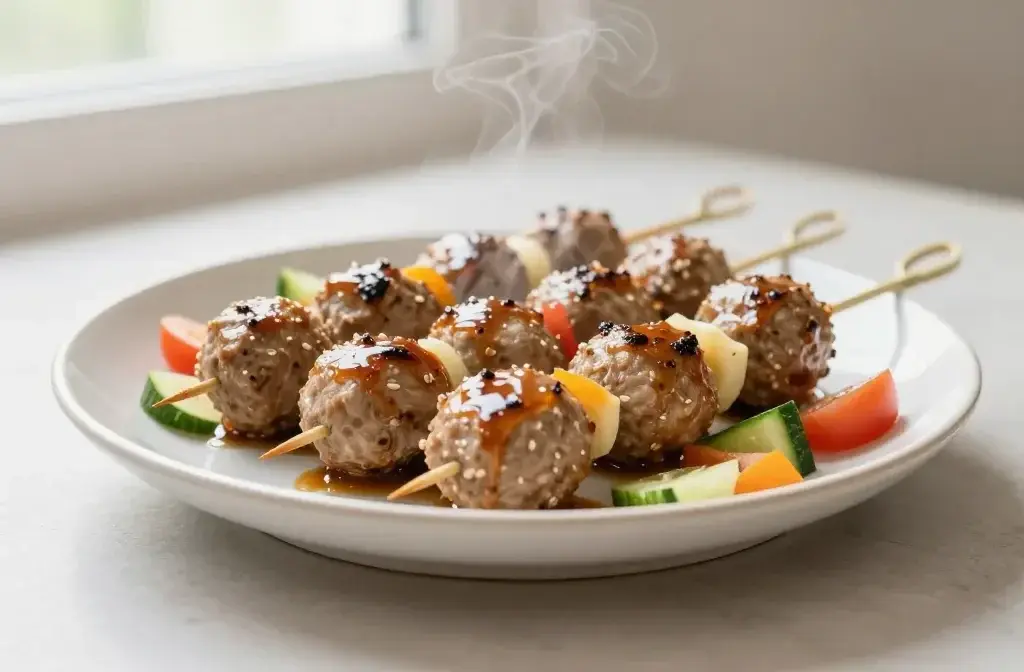 Family Friendly Easy Summer Meals for Kids: Turkey Meatball Skewers - Quick Summer Fun