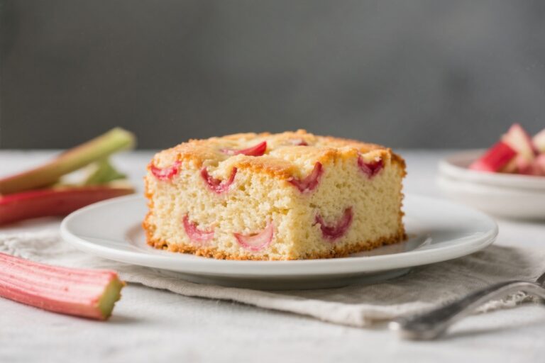 Easy Rhubarb Cake Recipe for Kids: Moist & Delicious Dessert – A Family-Friendly Favorite