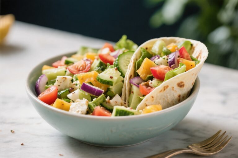 Kid-Friendly Greek Salad Wrap Bowl: Fresh & Easy Summer Meal – A Simple, Flavorful Favorite