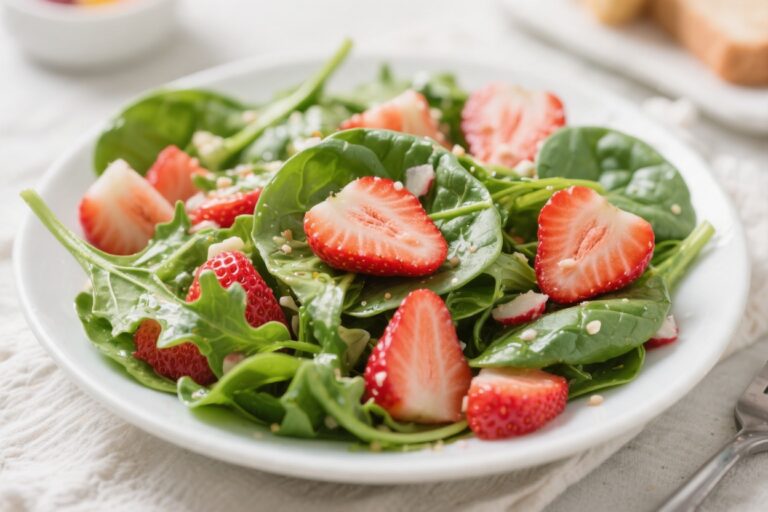 Easy Strawberry Spinach Salad for Kids: Sweet & Healthy Lunch – A Fresh, Fun Favorite