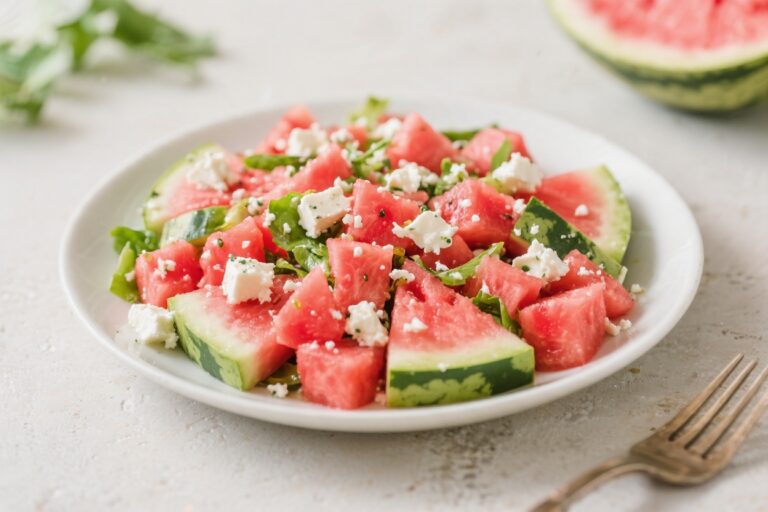 Kid-Friendly Watermelon Feta Salad: Sweet & Savory Summer Recipe – Easy, Refreshing, and Fun
