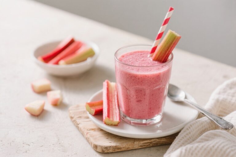 Kid-Friendly Rhubarb Smoothie: Healthy & Refreshing Breakfast Idea – A Bright, Tasty Start to the Day