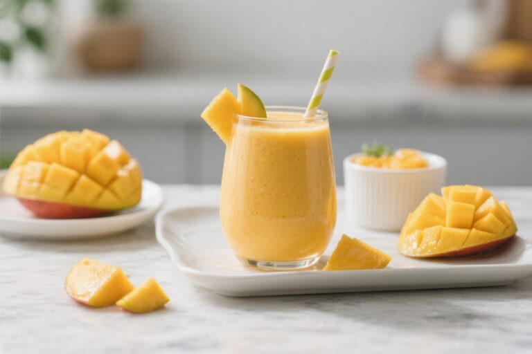Easy Mango Smoothie for Kids: Healthy & Refreshing Breakfast Recipe – A Quick Morning Favorite